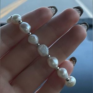 Sterling Silver Pearl Bracelet